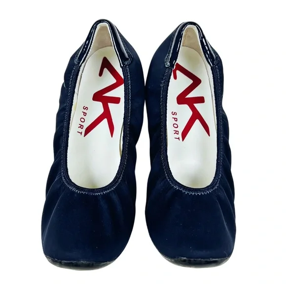 Anne Klein Sport Navy Travel Wedge Pumps Size 8 - Picture 2 of 6